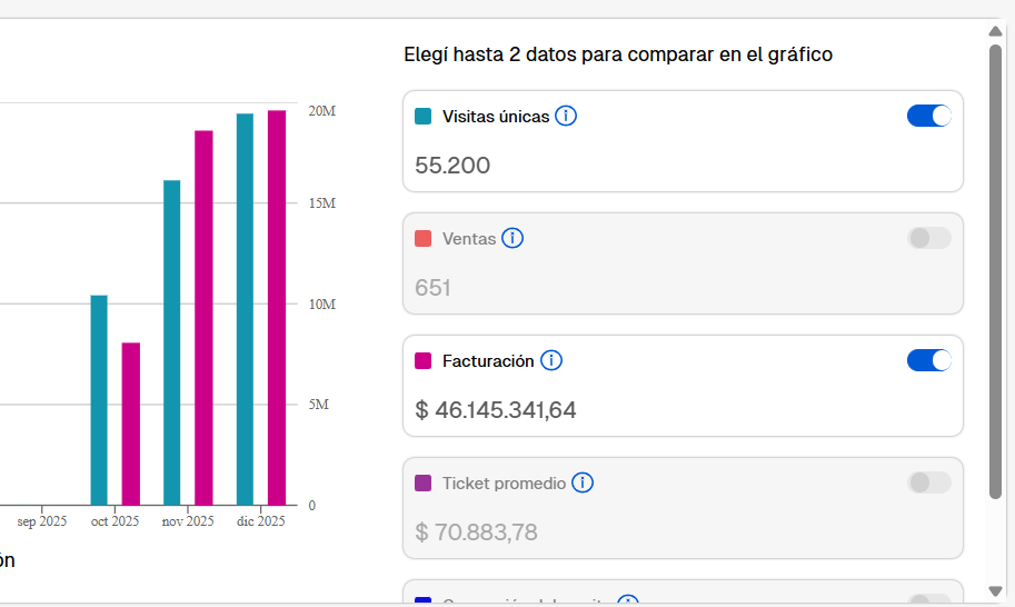 Dashboard Indumentaria